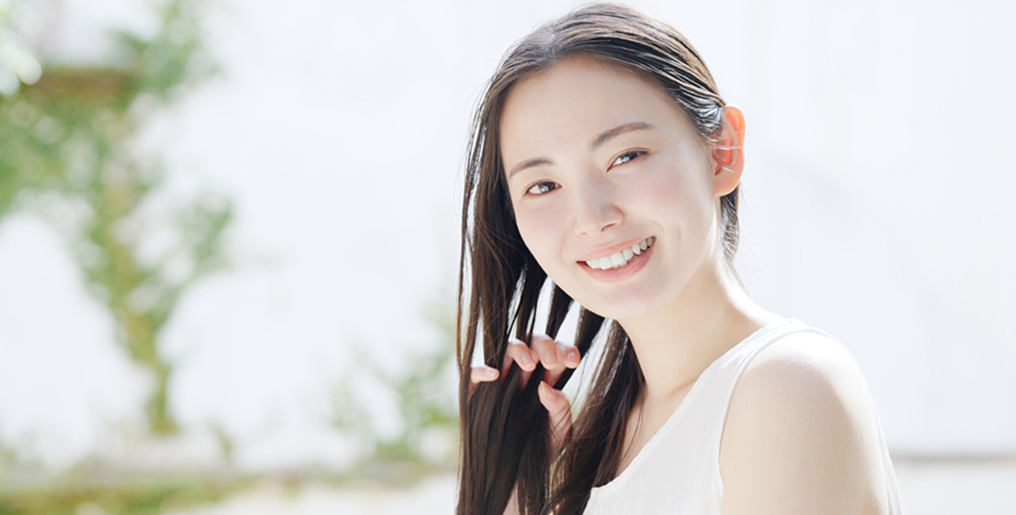 ロングヘアの女性